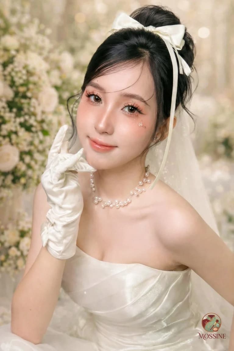 Khách hàng với phong cách makeup và styling thanh lịch