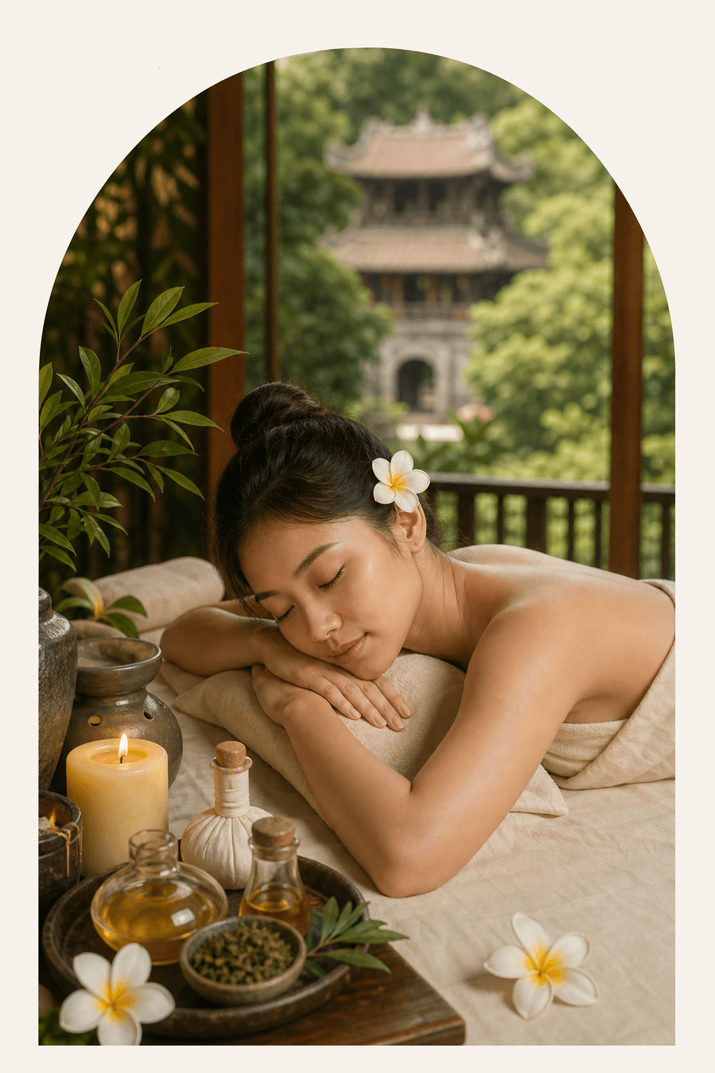 Khách hàng thư giãn trong không gian chăm sóc của Soul Annam